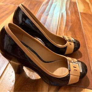 GB Girls Black and Tan Heels